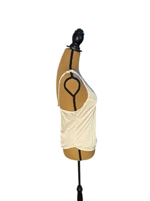 Vintage L’eggs 34 S Ivory Nylon Lace Camisole Coquette Lingerie Top thumbnail 2