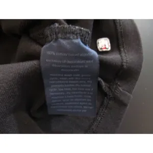 Tommy Hilfiger Lettuce‑Trim T‑Shirt Black White Trim Women’s Small Pre‑Owned thumbnail 7