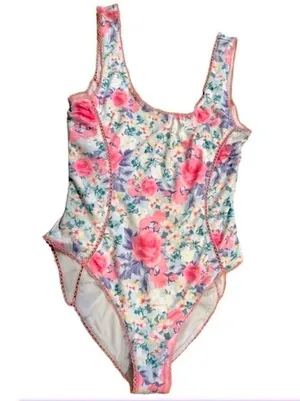 LoveShackFancy Mikkel Floral One-Piece Swimsuit Size XS‎ NWT thumbnail 5
