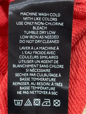 Anthropologie Pilcro Pep Rally Oversized Crewneck Sweatshirt XS Red Panther thumbnail 12