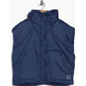 Free People FP Movement Navy Quilted Parker Hooded Puffer Vest Size Small NWT thumbnail 3