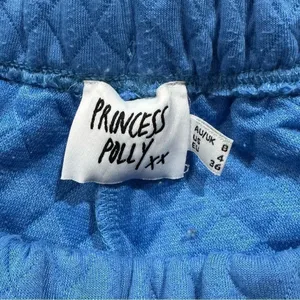Princess Polly Arabella Blue Quilted Sweatpants Women’s 4 thumbnail 3