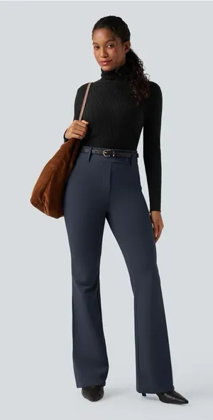 Halara Flex™ DayStretch High Waisted Flare Work Pants with Pockets size xs thumbnail 1