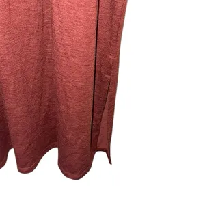 NWT Old Navy Midi Dress Medium Tierra Red‎ T-Shirt Dress Side Slit Casual thumbnail 2