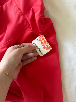 NWT Free People Movement Hot Pink High Rise Ruffle Pocket Leggings | Size S thumbnail 3