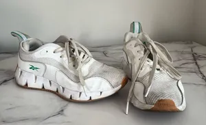 Reebok Zig Dynamica White Green Running Sneakers Size 8 thumbnail 1
