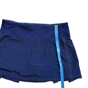 Lululemon‎ Pace Setter Skirt Blue Pleated Running Tennis Skort Women Size 6 thumbnail 4