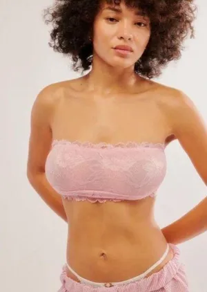 NWOT Free People Intimately Bring Me Another Bandeau bra - blushing garden thumbnail 1