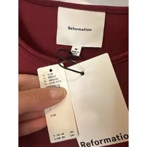 Reformation Tommie Knit Maxi‎ Dress NWT Wine Red Long Sleeve M thumbnail 5