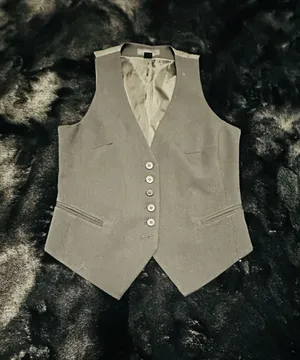 H&M Black Tailored Vest Waistcoat Size US 4 EUR 34 Button Front Adjustable Back Classic Fit thumbnail 1