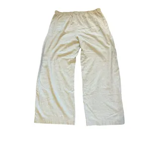 GAP NEW Pull On Wide Leg Linen Blend Pants Womens Size XL Beige thumbnail 3