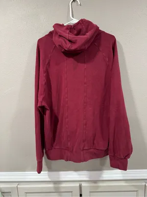 Alphalete Women's Hooded Pullover - Wine thumbnail 3