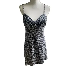 Free People Intimately Free On Our Radar Floral Satin Slip Dress Blue M thumbnail 2