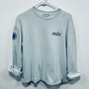 Patagonia Light Blue Sweatshirt Womens Size large! thumbnail 1