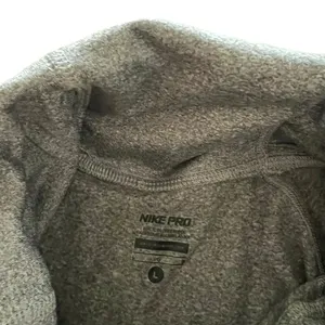Nike Pro Hyperwarm Women’s Large DRI-FIT Mock Neck Long‎ Sleeve Gray Top thumbnail 4