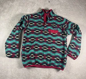 Patagonia Synchilla Snap-T Fleece Pullover Wild Desert Beryl Green Size M thumbnail 1