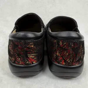 Alegria Kourtney Red Gold Metallic Fan Leather Clog Nursing Shoes KAR-274X‎ 35 thumbnail 7