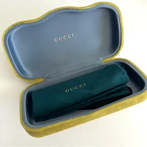 Gucci Velvet Sunglasses Case with Drawstring glasses bag thumbnail 4
