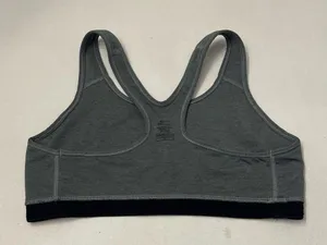 Nike Pro Dri-Fit Sports Bra Size L Gray/Black thumbnail 5