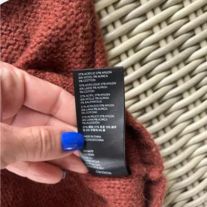 Anthropologie Wool Blend Sweater small‎ cottagecore winter layered holiday thumbnail 8