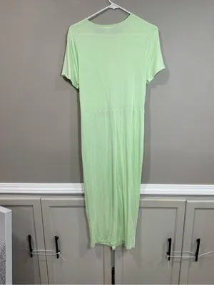 Bar III Mint Green Knot-Front Cutout Maxi Dress thumbnail 4