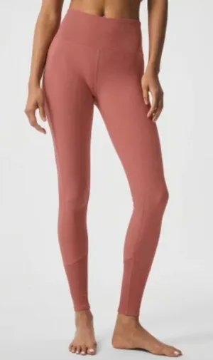 Alo Yoga Pink High-Waist Alosoft Lounge Legging Yoga Pants Workout Women's Small thumbnail 1