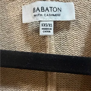 Aritzia Babaton Cashmere/ Wool Cape Cardigan Oversize XXS/XS/S Tan thumbnail 6