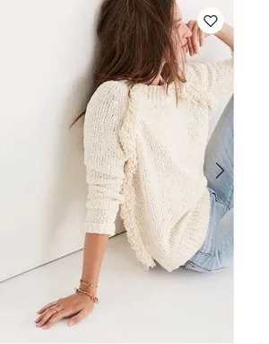 Madewell Loop-Edge Pullover Sweater Sz small thumbnail 2