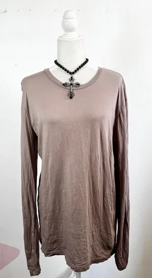 Vintage‎ Y2K Wings Print Top Sz Small Oversized Grunge 2000s Indie Sleaze thumbnail 1
