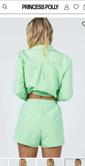 Princess Polly The Chloe Set Green - thumbnail 3
