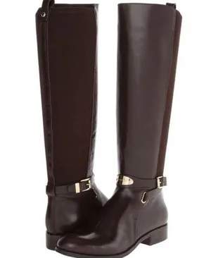 Michael by Michael Kors Arley Stretch Boots in Dark Brown - size 7 thumbnail 1