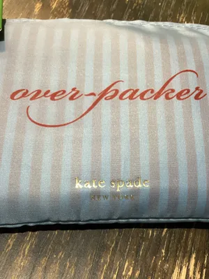 kate spade Light Blue over-packer Reusable Shopper Tote thumbnail 6