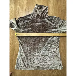 Cache Velvet Fitted Turtleneck Vintage 90s Y2K Size Small‎ Whimsy goth Fairy thumbnail 7