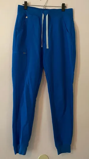 FIGS Royal Blue Zamora Jogger Scrub Pants Uniform Nurse Doctor size Medium Tall thumbnail 1