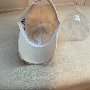 Cream distressed cap White thumbnail 5