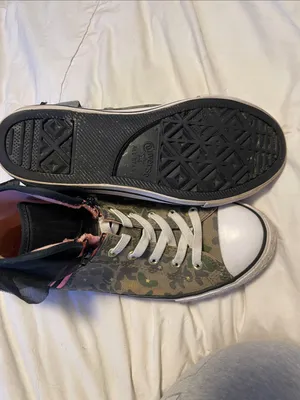 Converse Women's Camo High-Top Sneakers with Pink Lining thumbnail 7