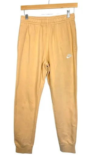 Nike Peach Club Fleece Jogger Sweatpants Swoosh Logo Size S thumbnail 1