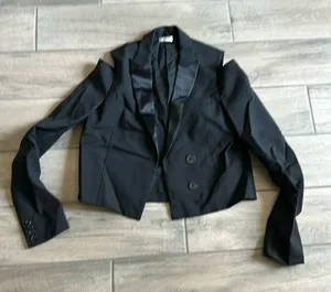 Cold shoulder blazer Black Size XS thumbnail 1