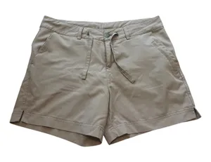 Magellan Outdoors Shorts Womens L Khaki Fishing Outdoors Falcon Lake Shorty Stretch UV thumbnail 1