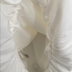 Dress The Population Mira Dress Ruffled‎ Hem Ivory Size M thumbnail 10