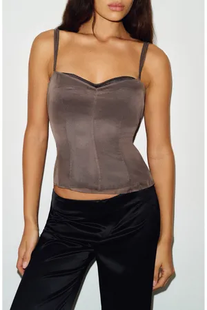 Reformation Fifer Top in Smoke thumbnail 1