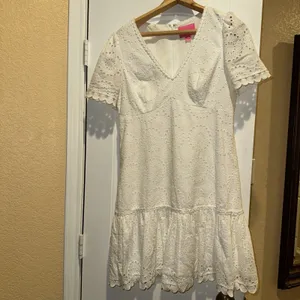 Lily Pulitzer Sz 10 Eyelet White Dress thumbnail 2