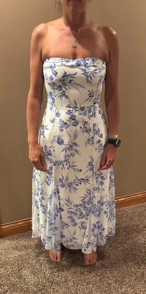 Abercrombie Strapless Floral Dress thumbnail 1