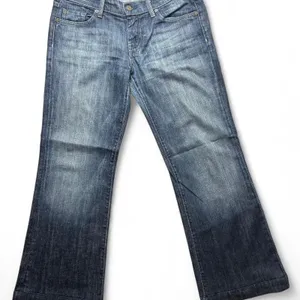 ✨ 7 For All Mankind Dojo Jeans 30x27 Faded Wash Wide Flare thumbnail 1