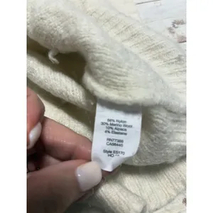 Madewell Snow Globe Bobble Turtleneck Sweater Medium Ivory Pom-Pom Wool Alpaca thumbnail 5