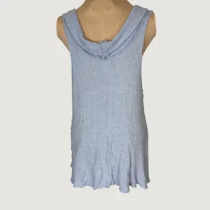 3131 | We The Free Free People Waffle Knit Flowy Tank Top Blue Women S thumbnail 2