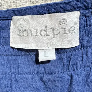 Mud Pie Navy Crochet Trim Swim Cover-Up Dress Sz Large💚 thumbnail 10