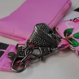 Ed Hardy Pink Leopard Double Coin Pouch Wristlet Keychain Set Y2K Tattoo NWT thumbnail 3