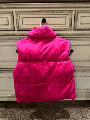 Pink Old Navy Puffer Vest thumbnail 3