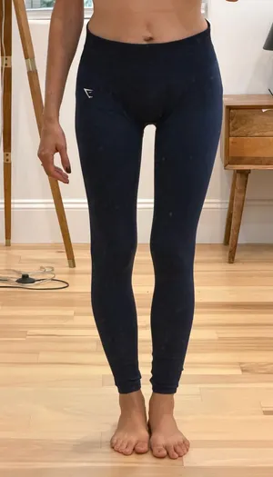 Gymshark Navy blue leggings sz M #activewear #yoga thumbnail 1